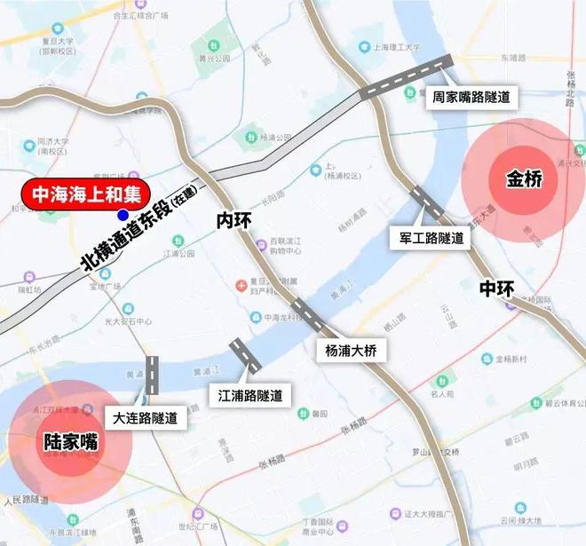 乐鱼体育：杨浦中海海上和集网站售楼处发布：多轨交汇优势尽显(图9)