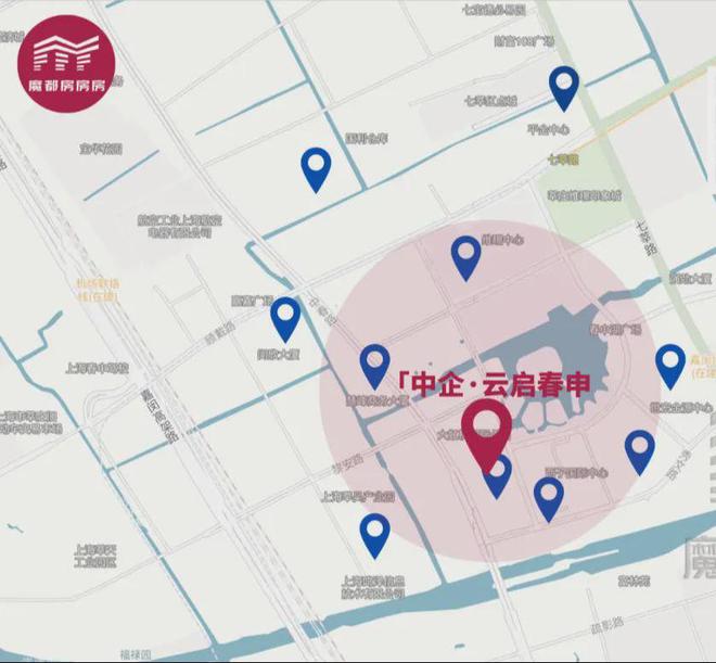 Leyu体育：闵行中企云启春申网站售楼处发布：硬核精装交付！(图16)